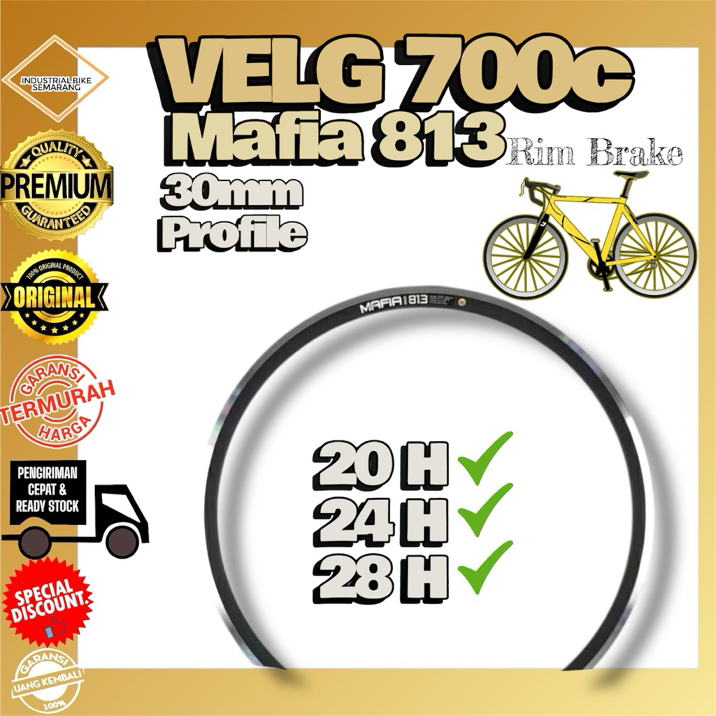 Jual ( VELG 700c MAFIA 813 ) Rim Velg Sepeda 700 C Lubang 20 24 28 H ...