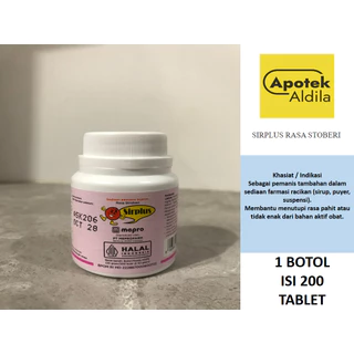 SIRPLUS RASA STOBERI PERBOTOL ISI 200 TABLET UNTUK PEMANIS