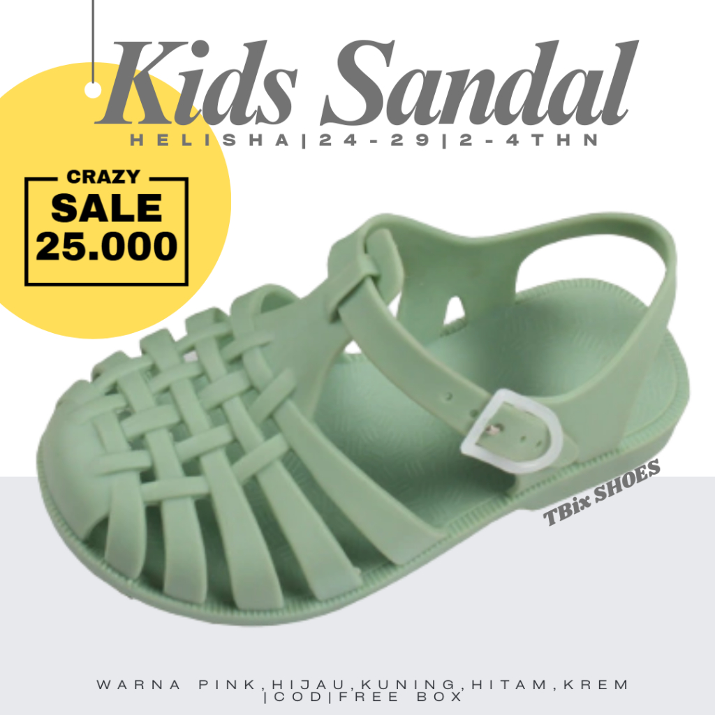 Jual CRAZY SALE [Tokobig] Import Sandal Helisha Flat Shoes Jelly Matte ...