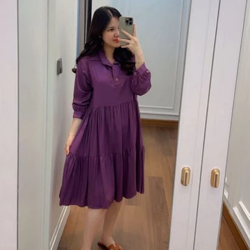 Delivia Dress Dediana Premium Busui Bumil Friendy Casual Polos Motif Wanita 5020
