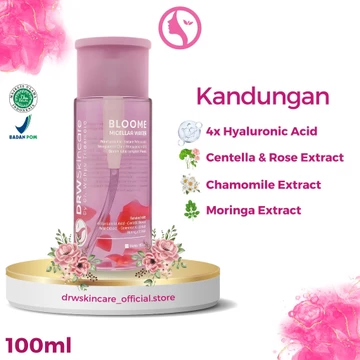 Drw Skincare Bloome Strawberry Micellar Water Pembersih Wajah Double Cleansing
