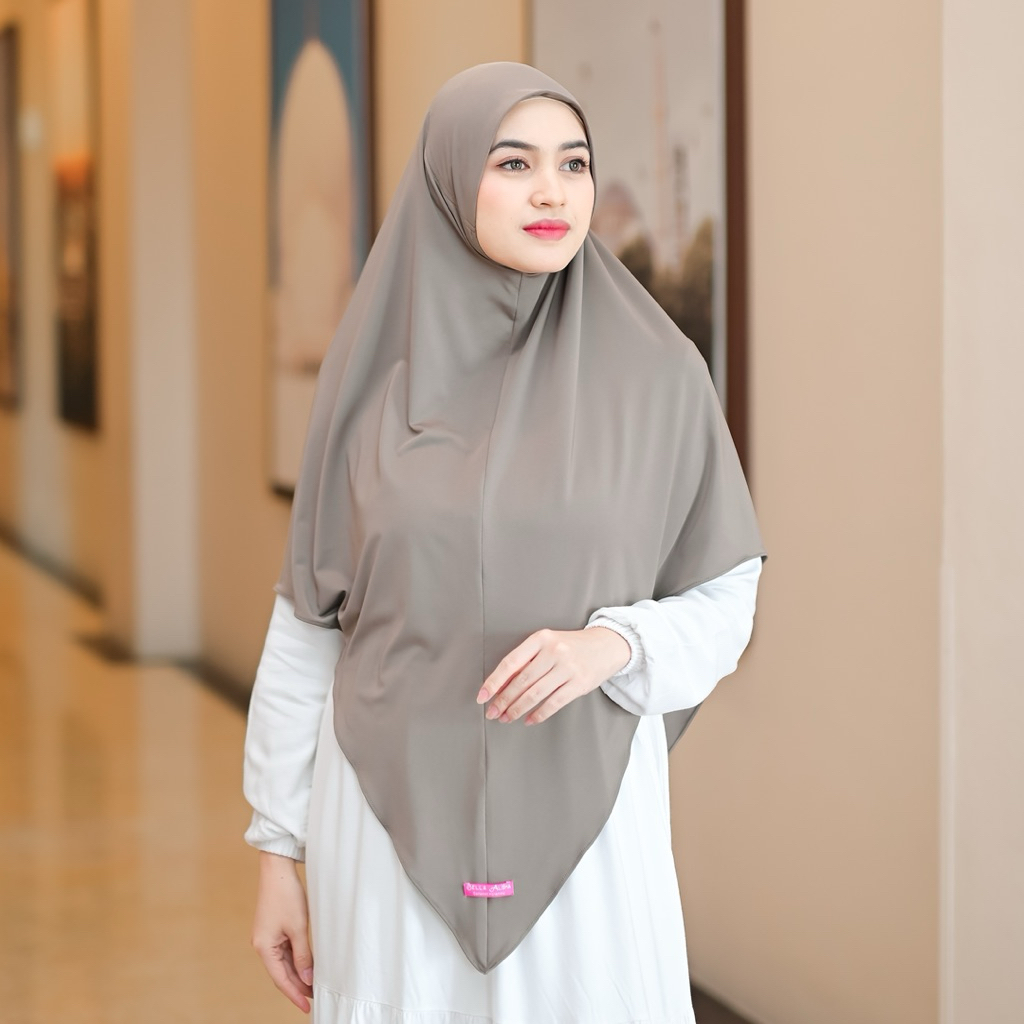 Bella Alisha - Haruka Instan Size XL Khimar Syar’i Spandek Jersey Premium