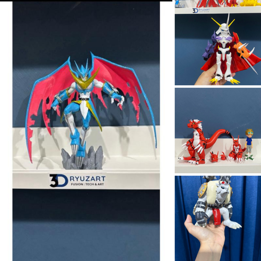 Jual Custom Figure Digimon 3D Print | Action Figure Anime Koleksi ...