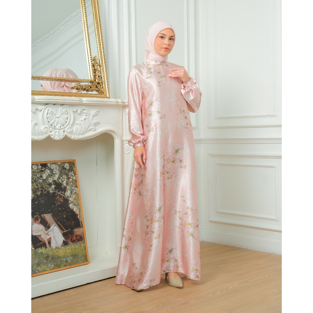 Jual Muda Official Ratri Dress - Dusty | Shopee Indonesia