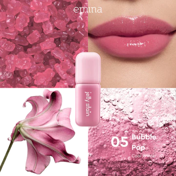 EMINA Jelly Stain Lip Tint Korea Glossy Ombre Tahan 12 Jam Ringan Longlasting Transferproof SPF