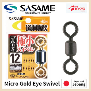 Sasame Small Swivel Gold eye Original Japan Bahan Berkualitas Super Kuat