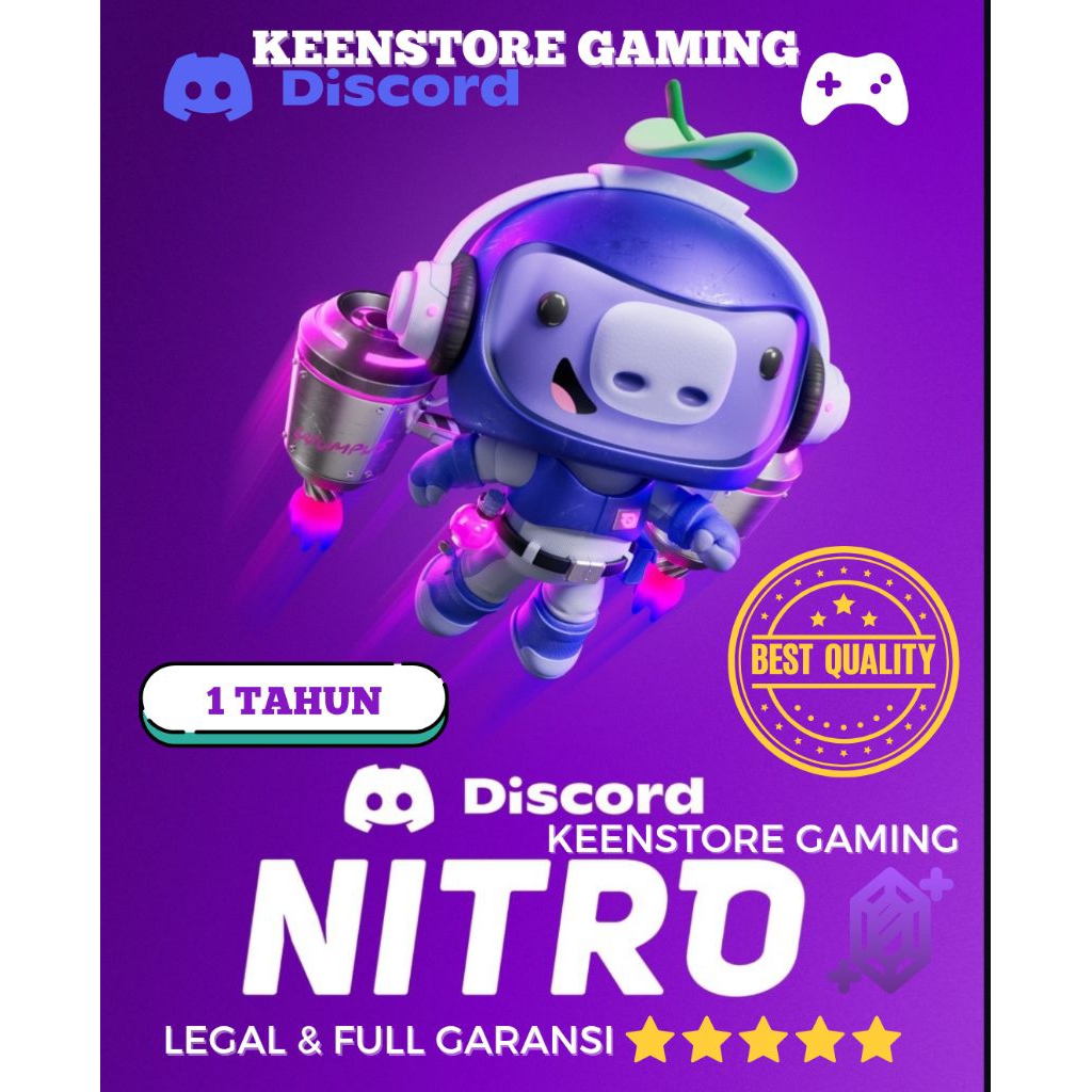 Jual DISCORD NITRO PREMIUM 1 TAHUN BY KEENSTORE GAMING LEGAL ...