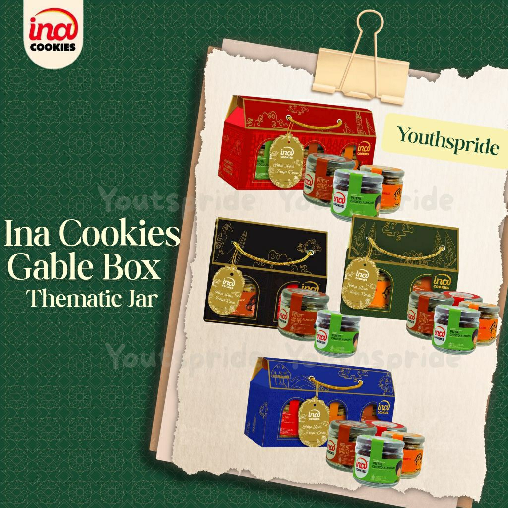 Jual Gable Box Jar Thematic Ina Cookies Paket Hampers Lebaran | Shopee ...