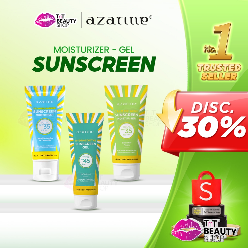 Azarine Hydrasoothe Sunscreen Gel SPF45 PA++++ | Tone Up | Mist SPF 50 PA++++ | TnT Beauty Shop
