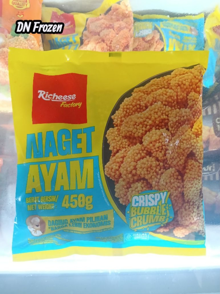 Jual Richeese Naget Ayam Crispy Bubble Crumb 450 Gram | Shopee Indonesia