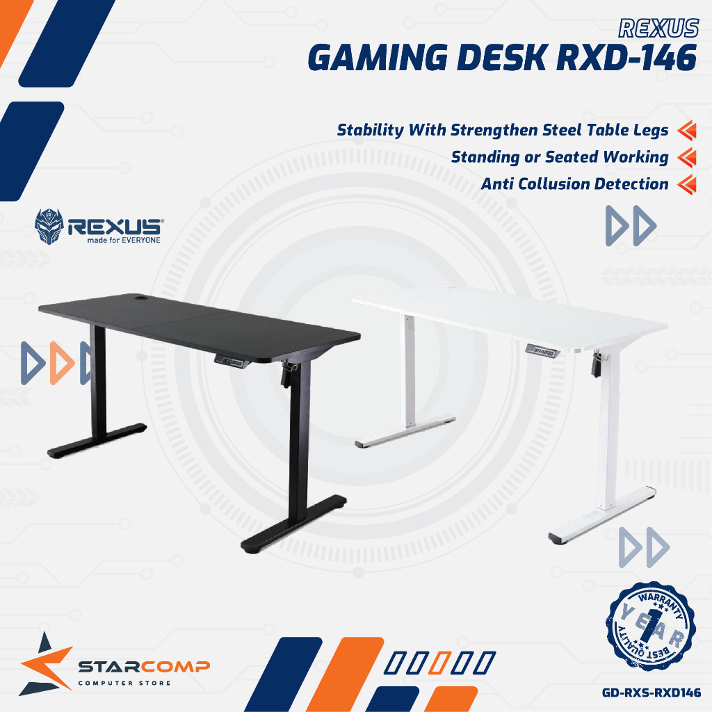 Jual Rexus RXD-146 Electric Standing Desk Meja Kerja Elektrik ...