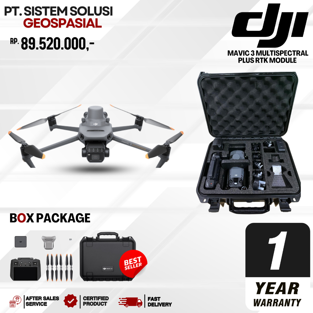 Jual DJI Mavic 3 Multispectral Drone Pemetaan Perkebunan Pertanian ...