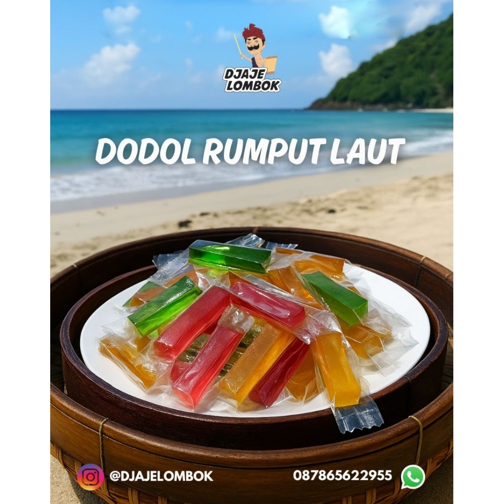 Jual 1KG, 500 GRAM, 250 GRAM OLEH-OLEH DODOL RUMPUT LAUT HALAL KHAS ...