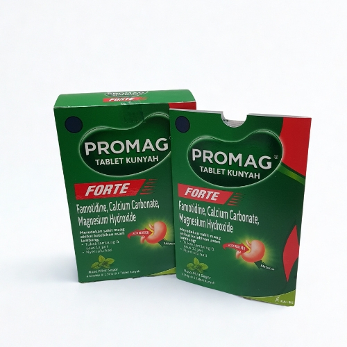 Jual PROMAG Forte Tablet Kunyah Meredakan Sakit Maag akibat kelebihan ...