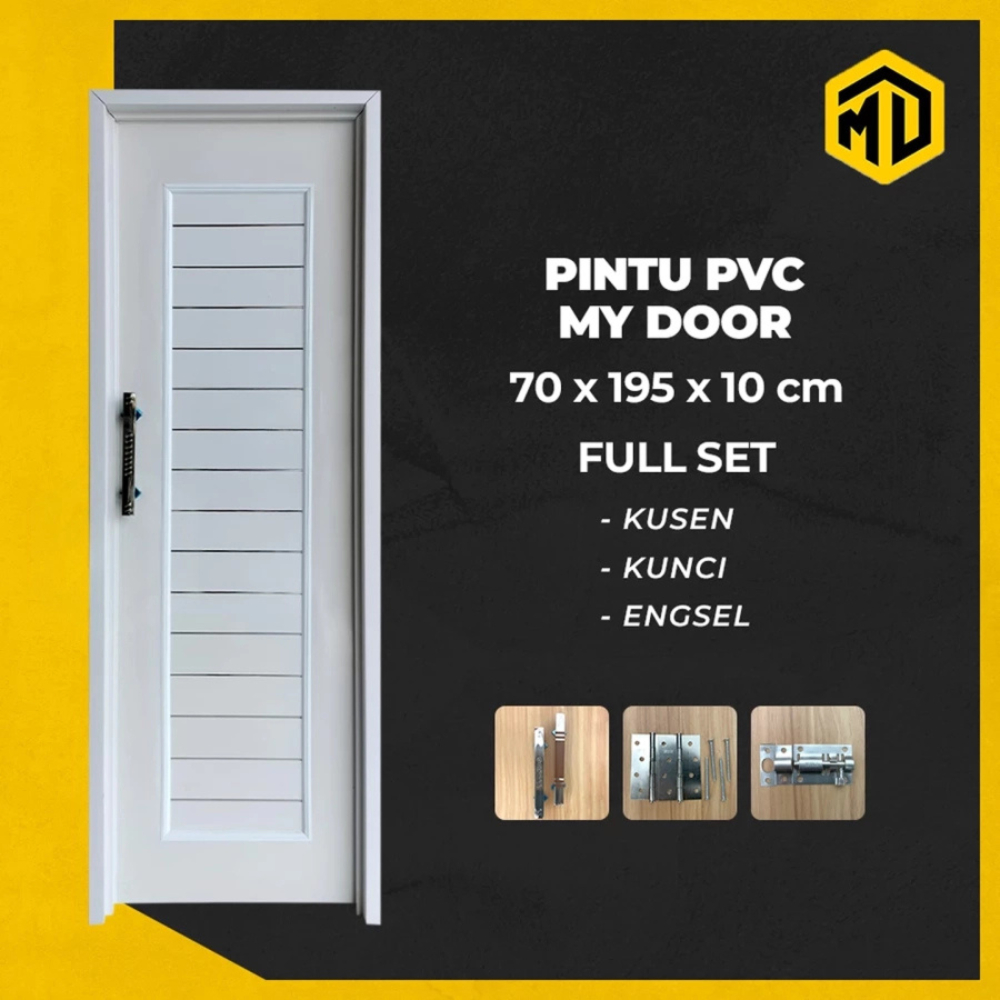 Pintu Kamar Mandi Full Panel Minimalis70x197 Tebal Murah