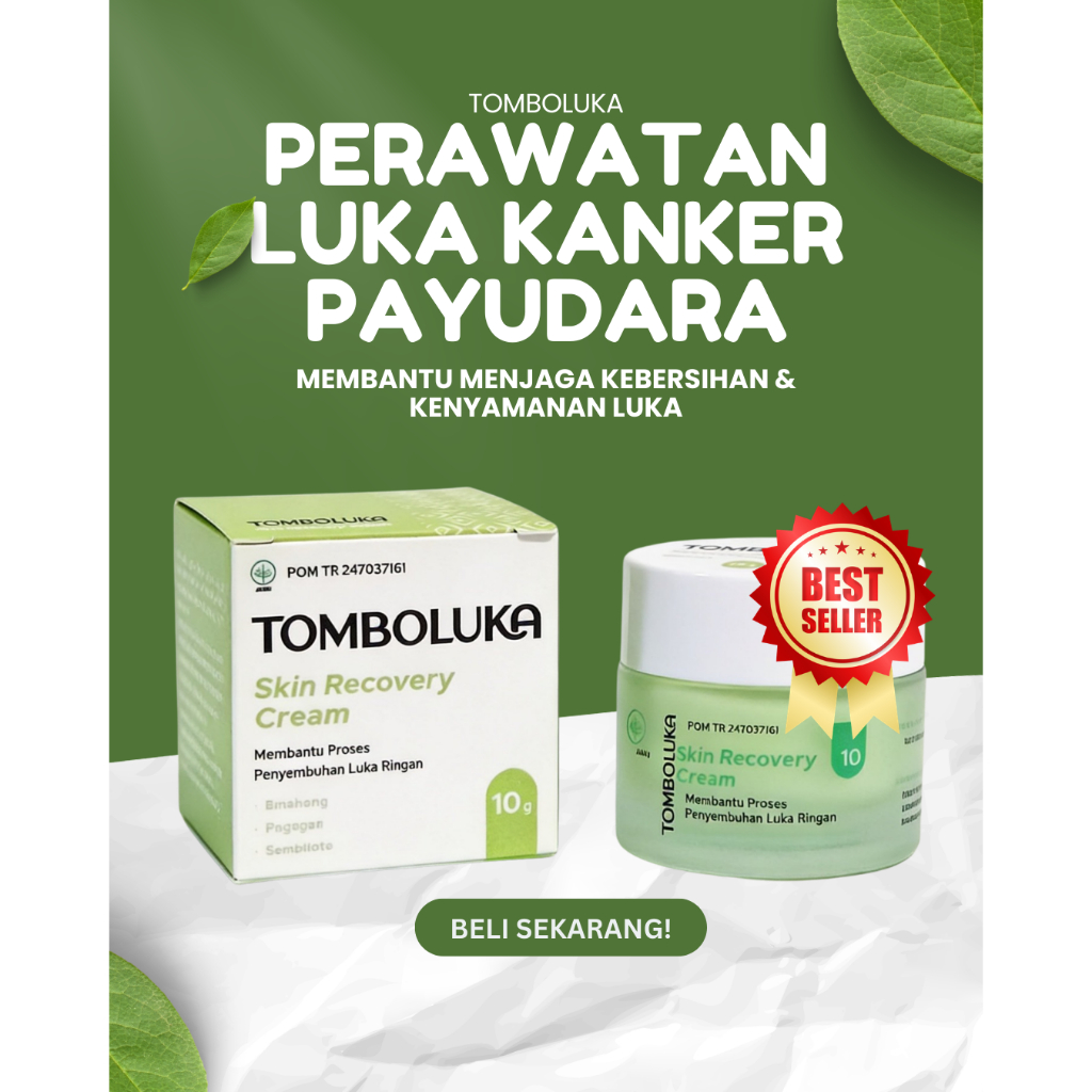 Tomboluka Skin Recovery Cream – Perawatan Luka Kanker Payudara | Salep Luka Kronis, Luka Basah, Luka Terbuka & Sulit Kering