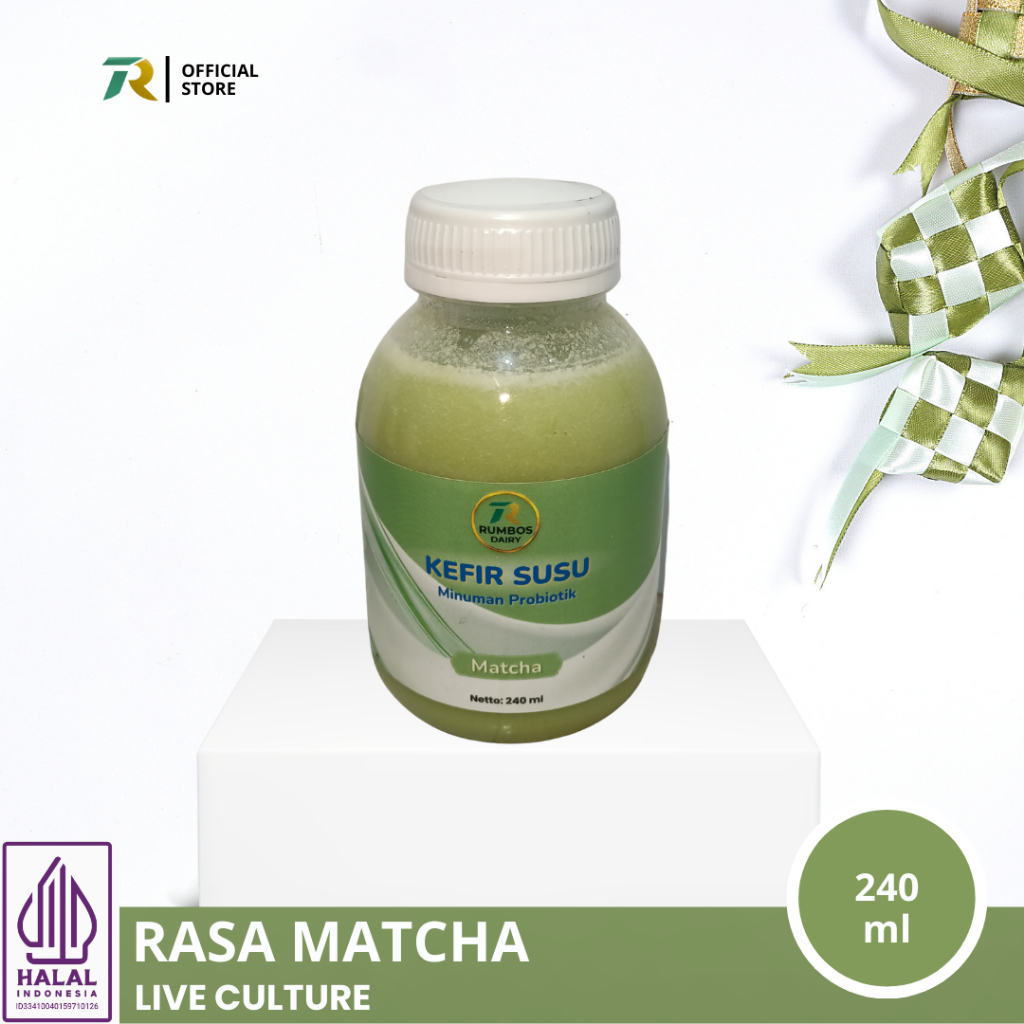Jual Rumbos Dairy Kefir Susu Fermentasi Rasa Matcha Live Culture ...