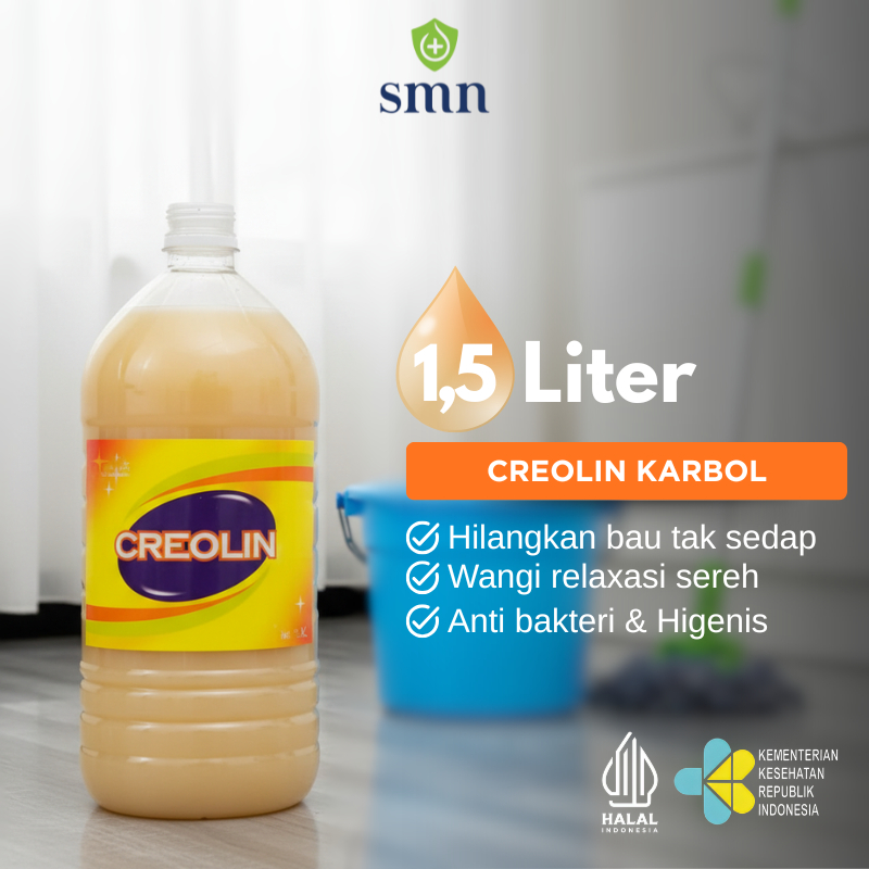 Jual SMN - Creolin Karbol Sereh Botol 1,5 Liter / Pembersih dan ...
