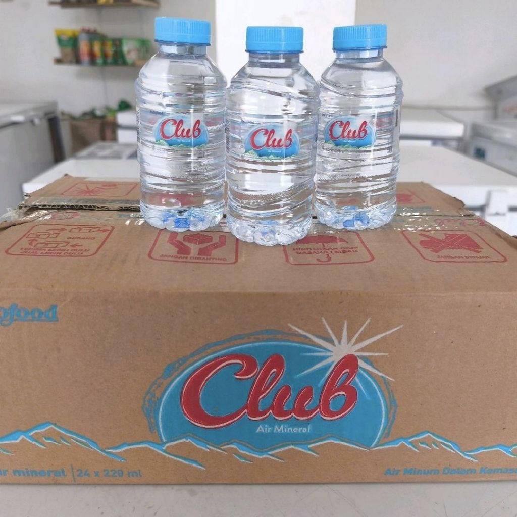 Jual Air Mineral Club 220ml Botol / Club Air Mineral / Air Club Kemasan ...