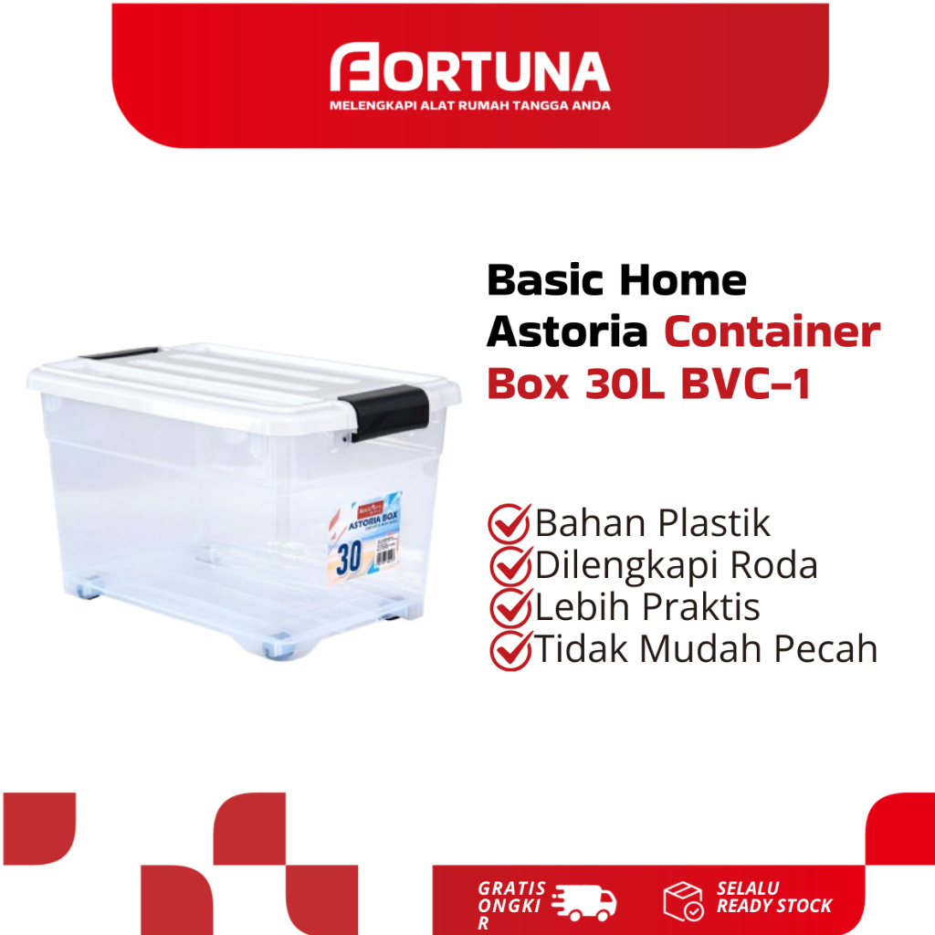 Jual Basic Home Astoria Container Box 30L BVC-1 | Shopee Indonesia