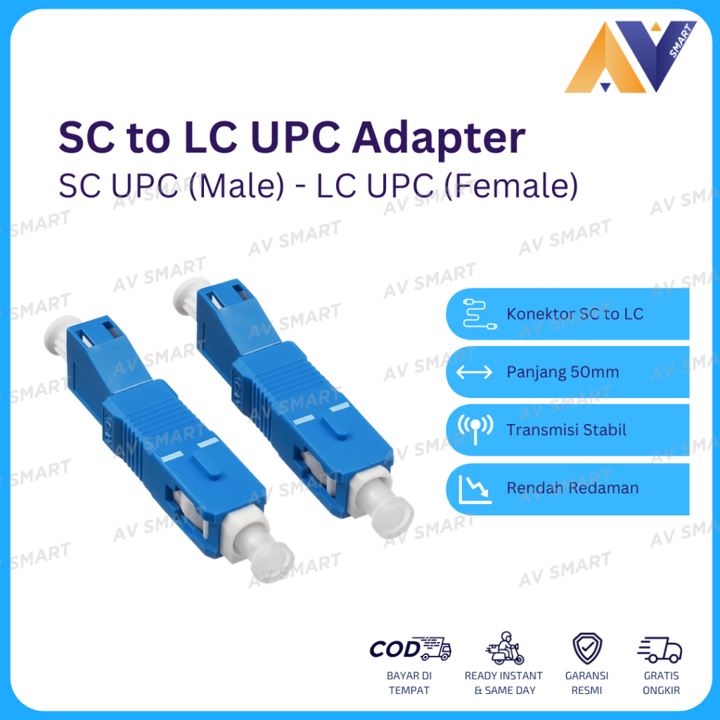 Jual SC/UPC Male to LC/UPC Female Hybrid Adapter Connector Konektor ...