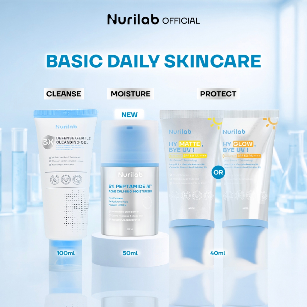 Jual Nurilab - Basic Daily Skincare | Moisturizer, Cleansing Gel ...