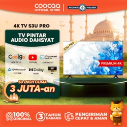 COOCAA 50 inch S3U PRO Smart TV - Digital TV - 4K - UHD - Dolby Audio - Youtube 