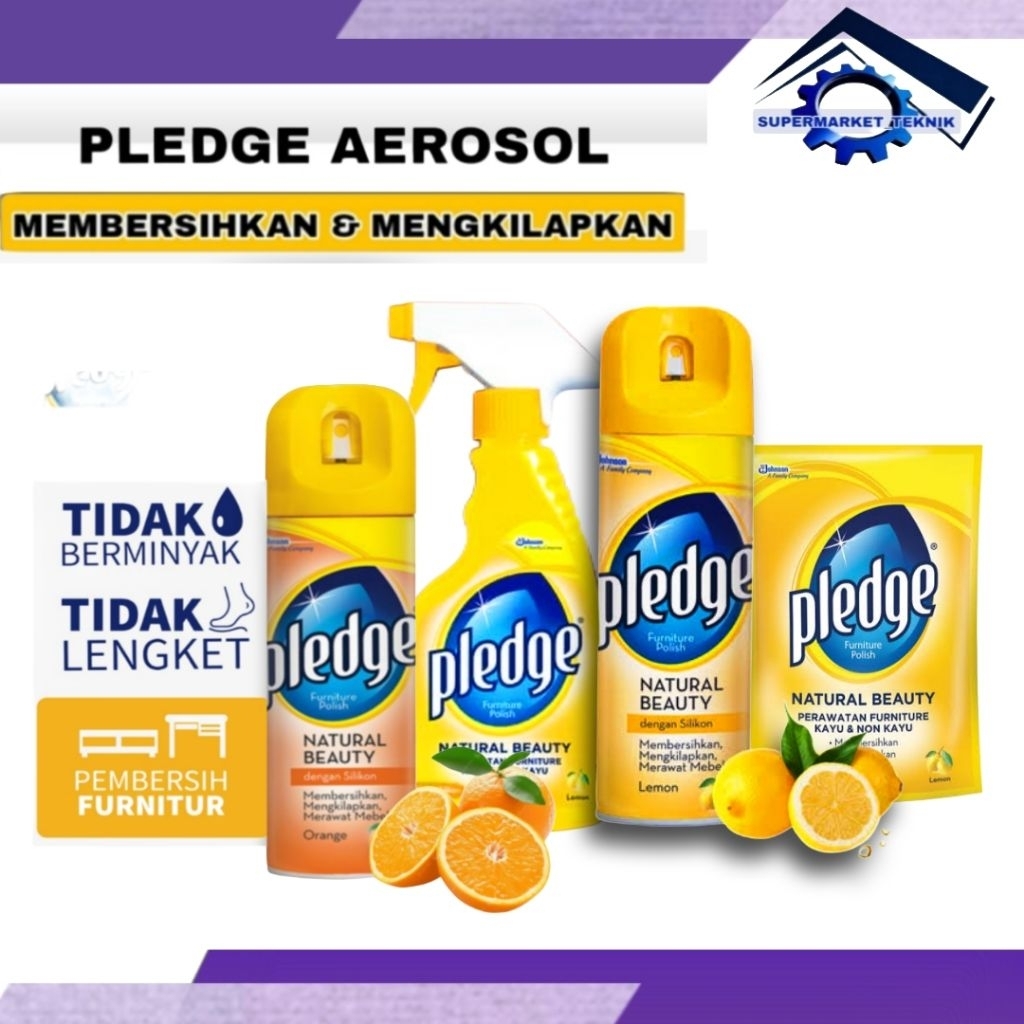 Jual Pledge Aerosol Lemon 330ml 450ml | Shopee Indonesia