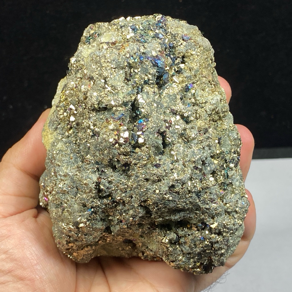 Jual 560Gr Natural Pyrite with Chalcopyrite Crystal - Batu Koleksi ...