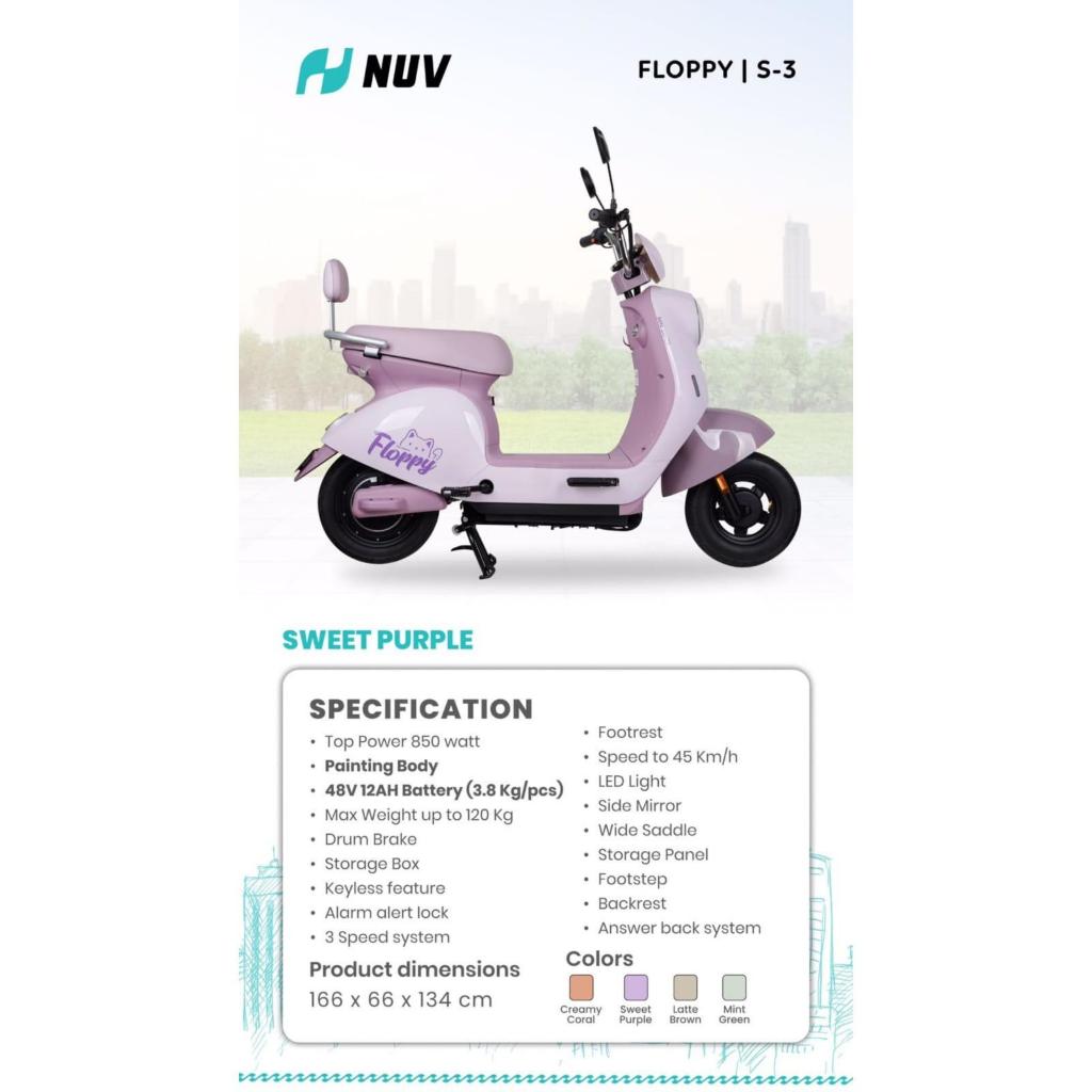 Sepeda listrik PMB NUV SEPEDA LISTRIK E BIKE NUV BY-PMB MODEL TERBARU GARANSI RESMI