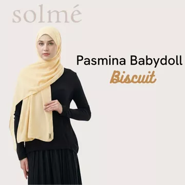 Solmè Pashmina Ceruty Babydoll Hijab Premium Lembut Jatuh Ringan Elegan