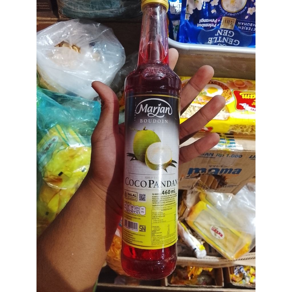 Jual 1 PCS - Sirup Marjan Rasa Cocopandan 460ml - Rasa Murni, Tanpa ...