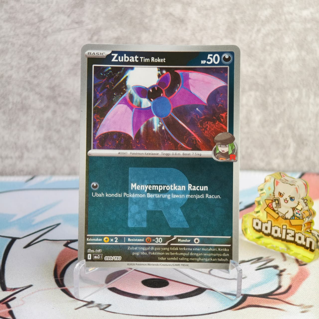 Jual Zubat Tim Roket MA3 099/193 RR ID Kartu TCG Pokemon Reverse Holo ...
