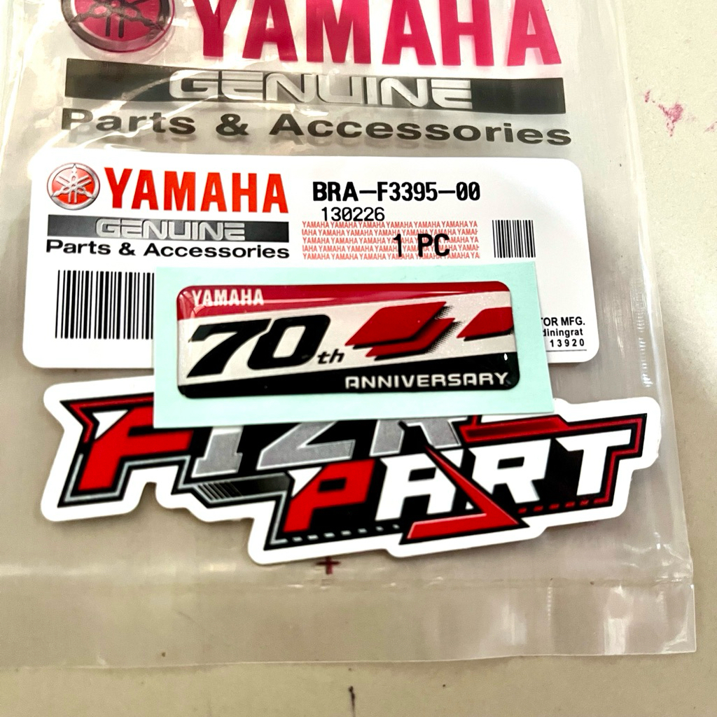 Jual Stiker emblem YAMAHA SPESIAL 70th LIVERY BRA-F3395-00 MX KING ...