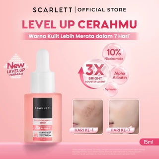 NEW FORMULA Scarlett Brightly Advance  Serum 10% Niacinamide Alpha Arbutin Synovea - Serum brightening, Serum pencerah,  Membantu Menyamarkan dark spot, Memperbaiki warna kulit tidak merata, menyamarkan bekas jerawat