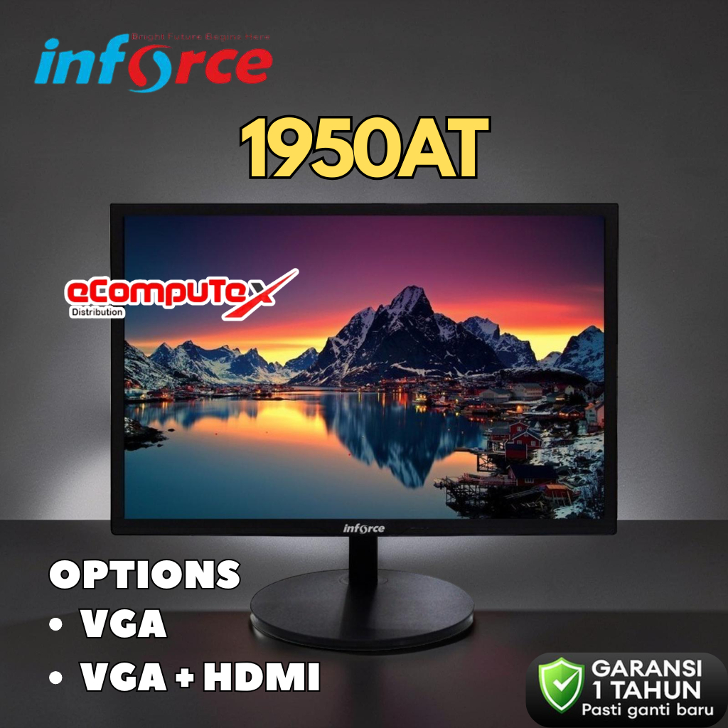 Jual MONITOR INFORCE LED 1950AT 19 Inch - HDMI | MONITOR INFORCE 1950MW ...