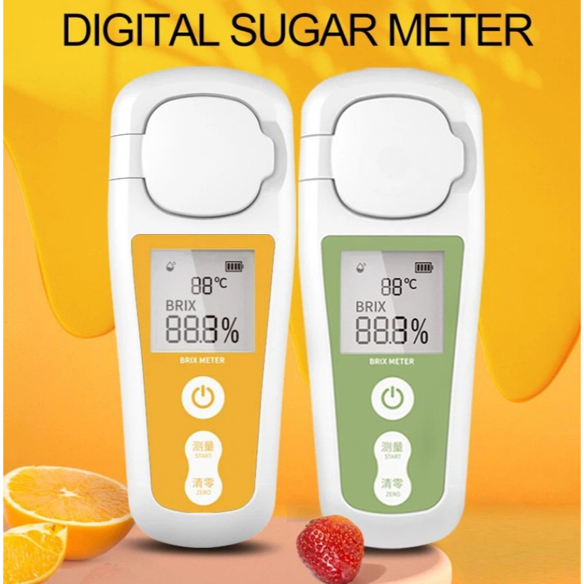 Jual Portable Digital Brix Meter Sugar Refractometer Sakarometer Alat ...