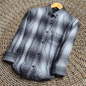 HEYTUAN Kemeja Flanel Pria Lengan Panjang Hem Premium Kotak Baju Modern Unisex