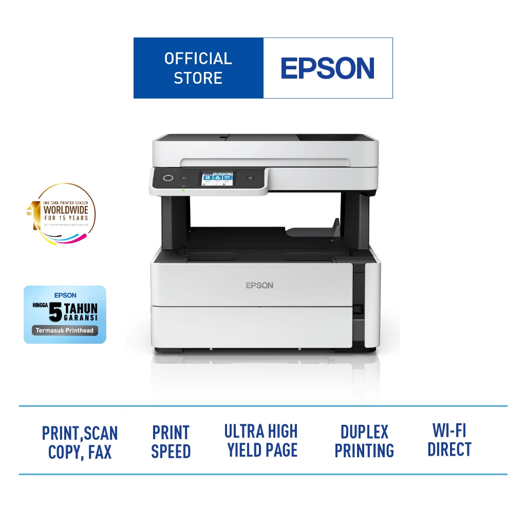 Printer Epson Monokrom M3170 All-in-One Duplex ADF Ink Tank Printer