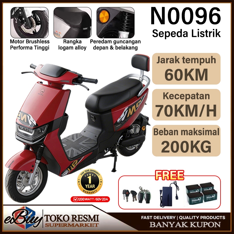 e-Buy Sepeda Listrik / Mesin Berkecepatan Tinggi 1200W Berdaya Tinggi / Kendaraan Listrik Mewah Kelas Atas 70KM/H