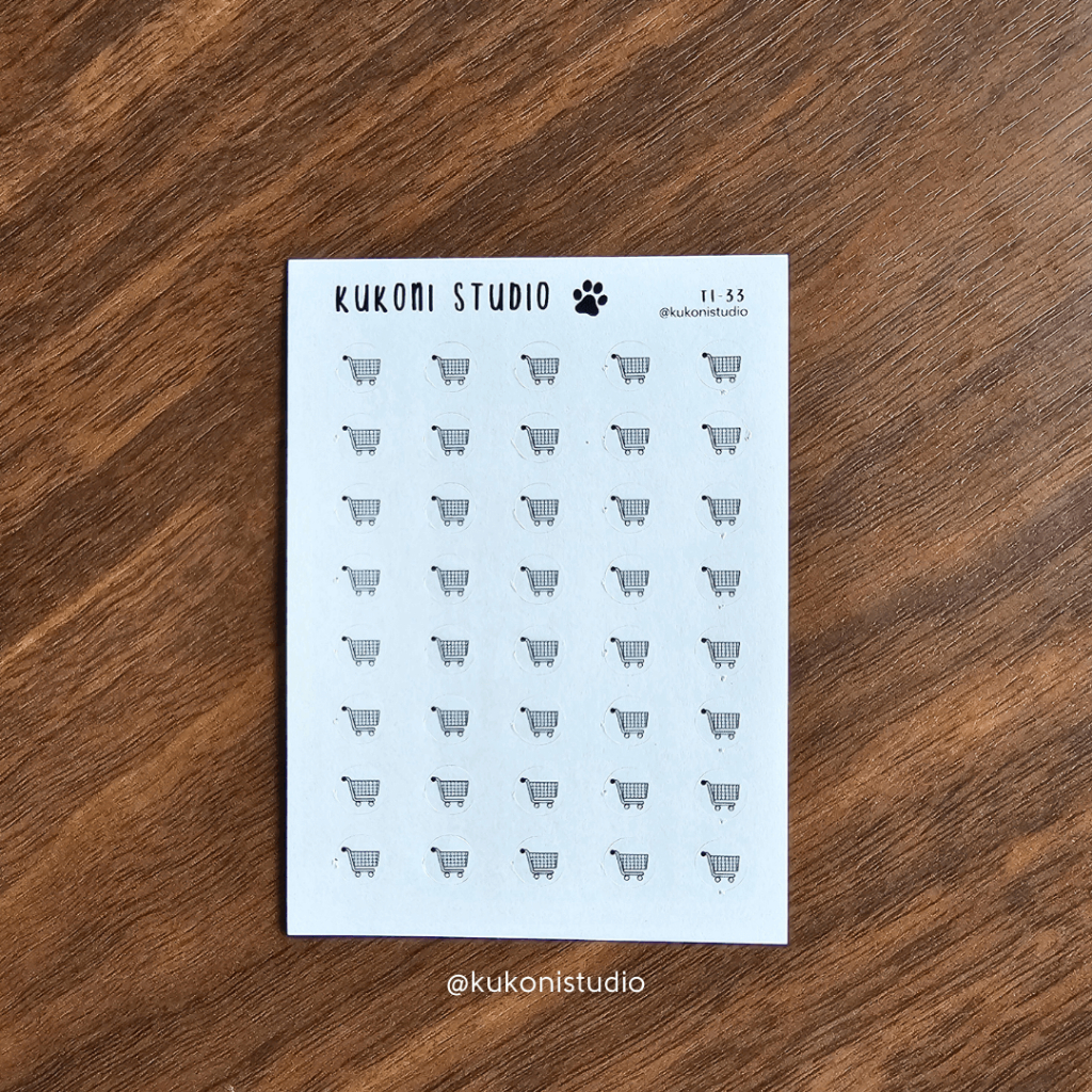 Jual Stiker Troli Belanja (Trolley Sticker) | Kukoni Studio Tiny Icon ...
