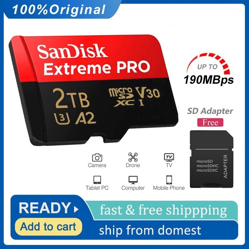Jual Memory Card hp 2TB/1TB/512GB/256GB/128GB/64GB/32GB High speed ...