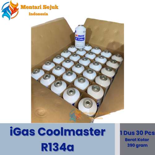 Jual [ORIGINAL] iGas Coolmaster R134a Freon Kaleng ukuran Sedang 1 Dus ...