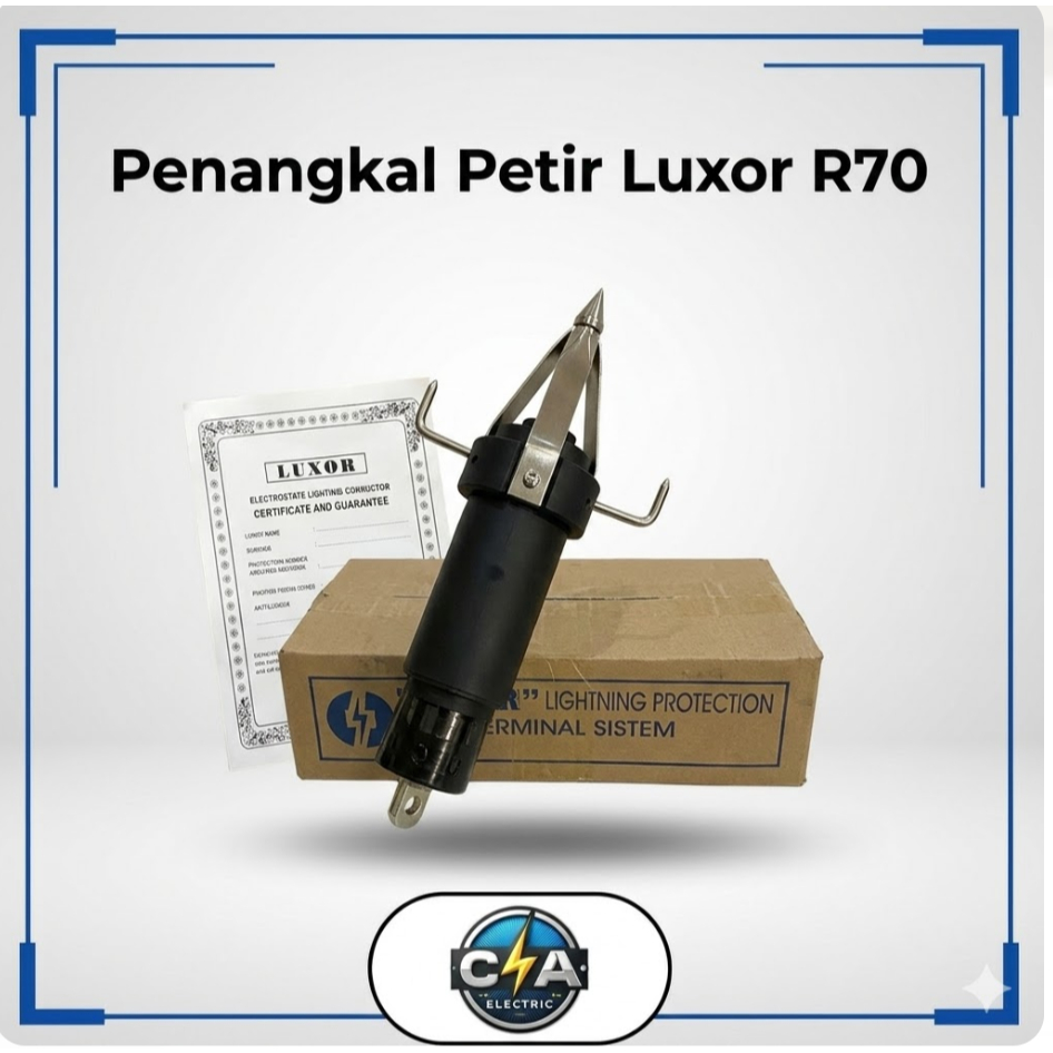 Jual Penangkal Petir LUXOR R70 (Radius 70 Meter) - Electrostatic Air ...