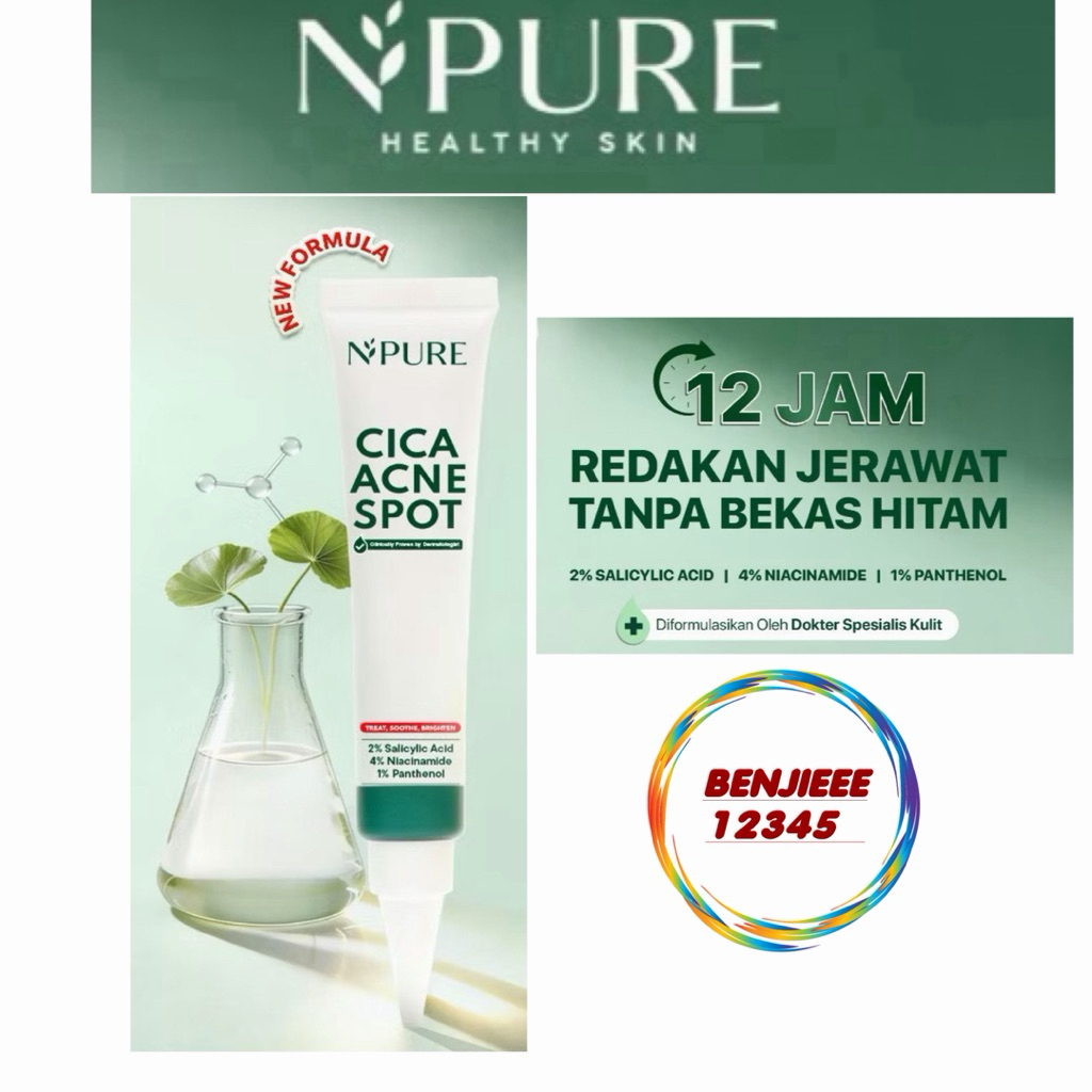 Jual NPURE Spot Treatment acne spot dark spot N’pure npure n pure ...