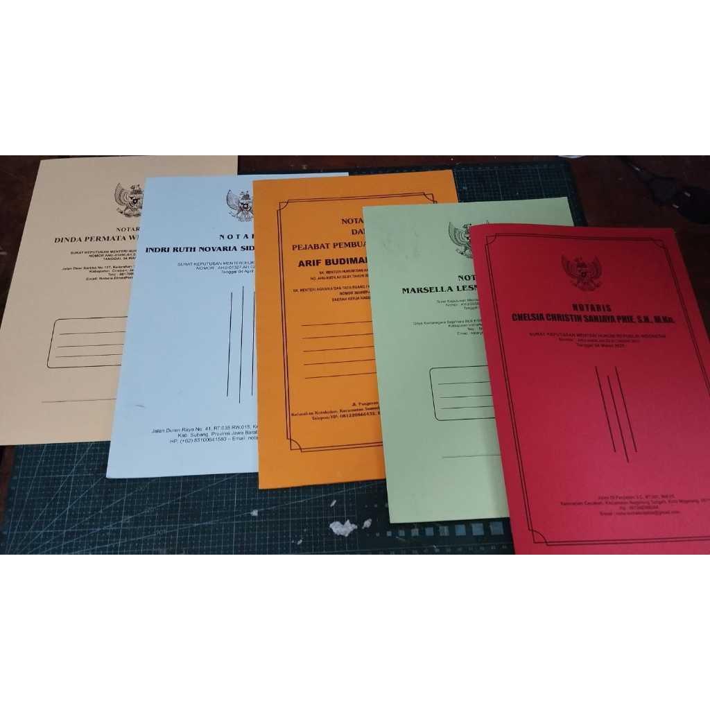 Jual Map Notaris PPAT 24x36 Stopmap Akta Notaris Map Berkas Kantor ...