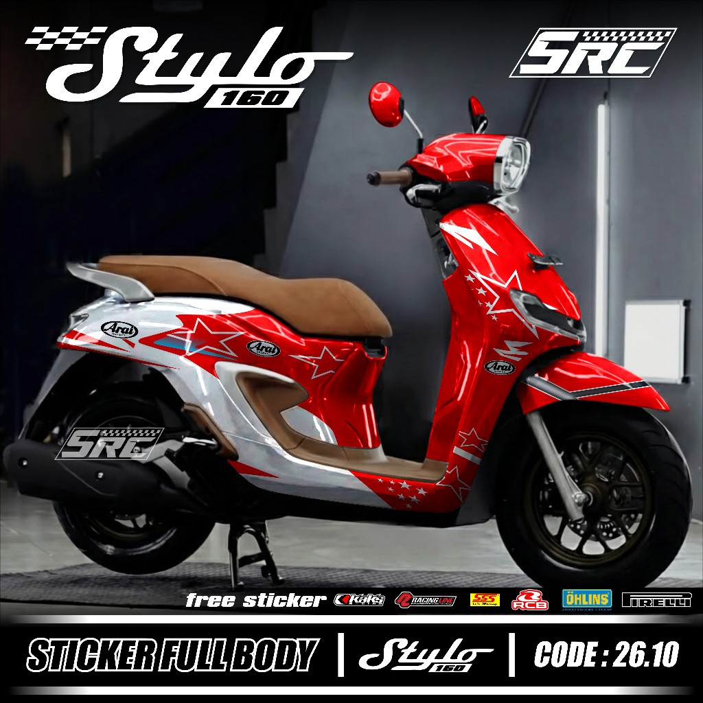 Jual Baru Sticker Decal Honda Stylo Full Body Termasuk Bagian DashBoard ...