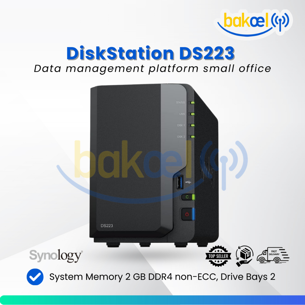 Jual Synology Diskstation DS223 - 2 Bay NAS Server 1.7 GHz 2GB RAM ...