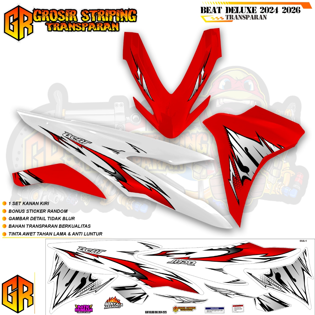Jual STRIPING TRANSPARAN BEAT DELUXE 2024-2026 | BEAT DELUXE GEN 2 ...