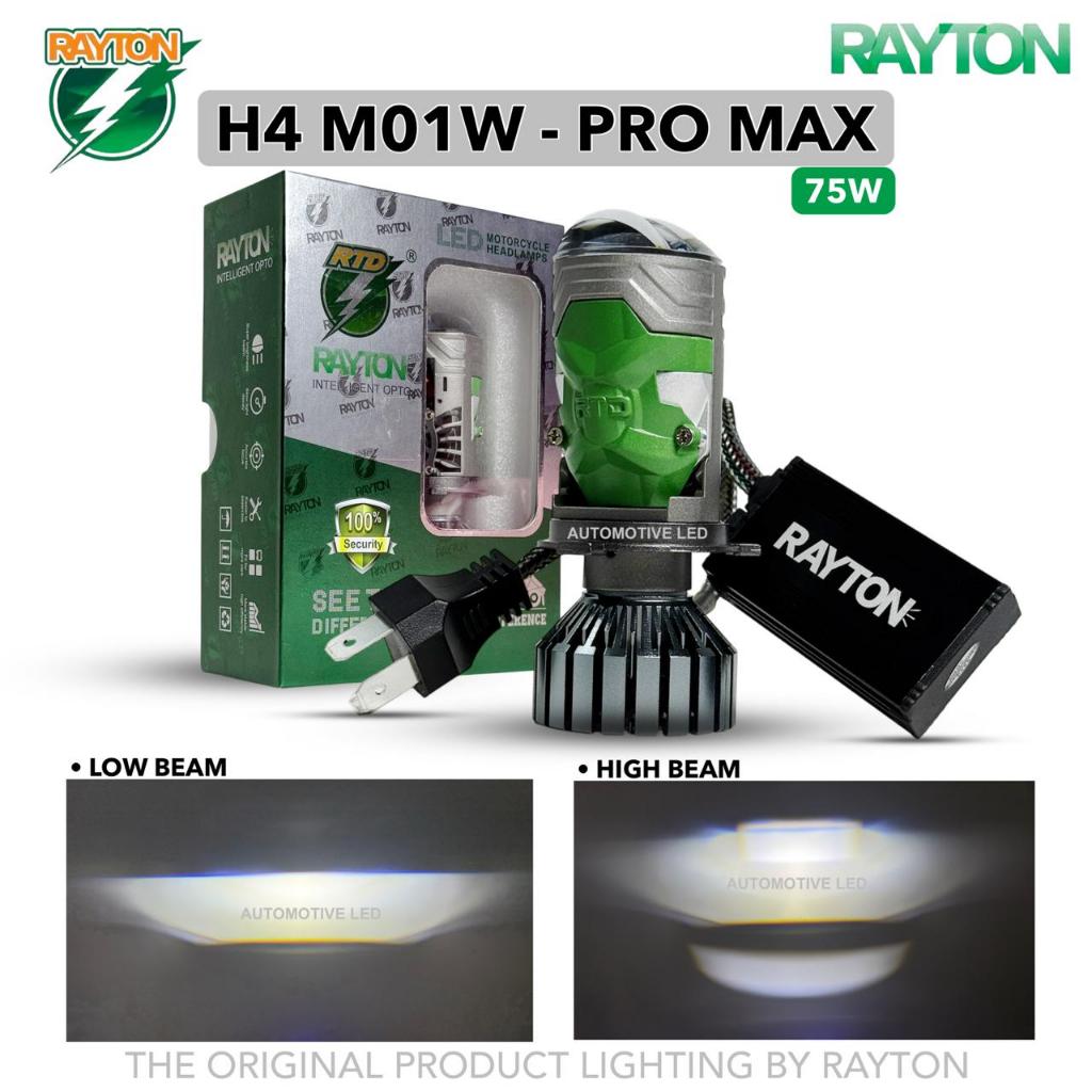 Jual RAYTON - ORIGINAL MINI LED PROJECTOR H4 M01W PRO MAX RTD RAYTON ...
